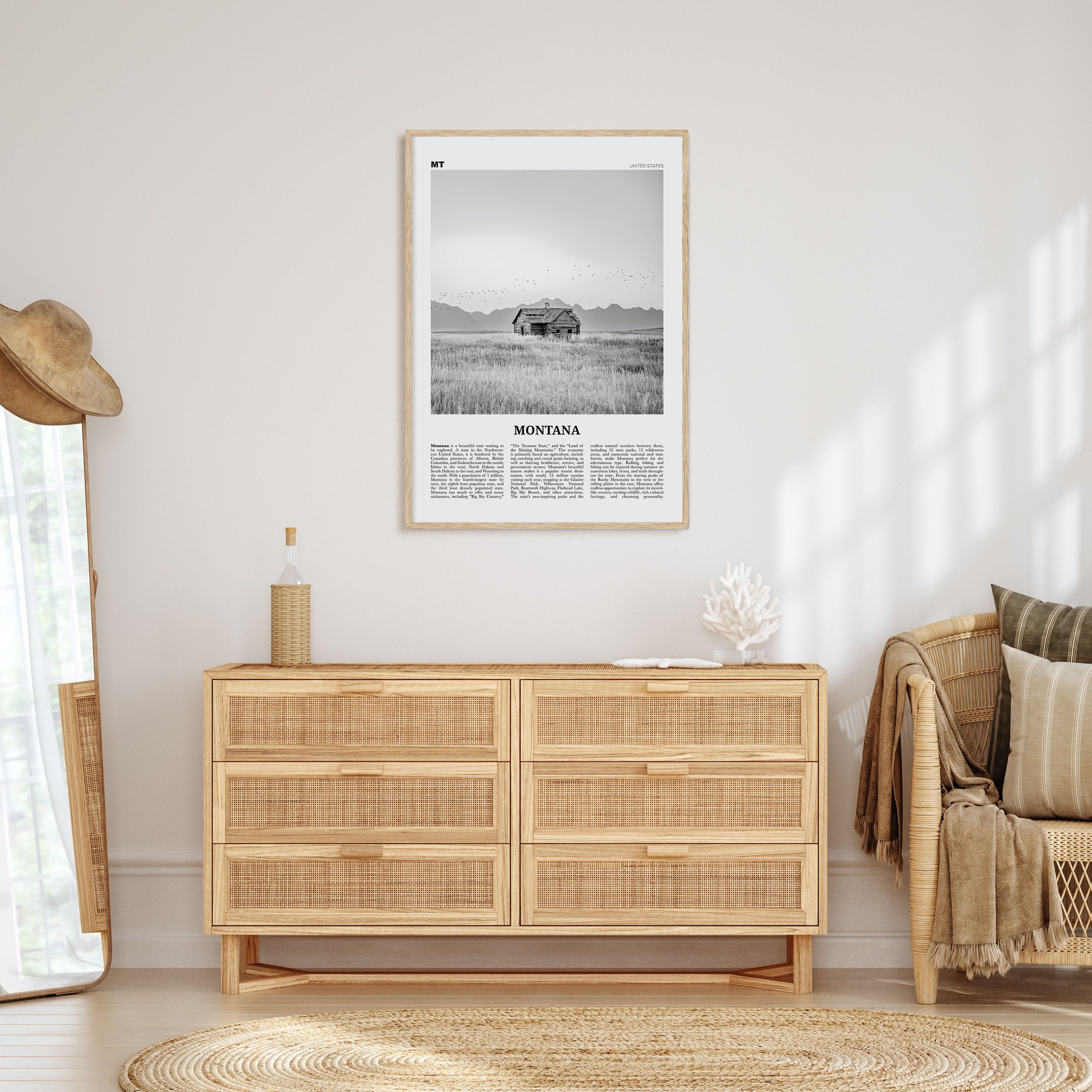 Montana Travel B&W No 2 Poster