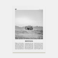 Montana Travel B&W No 2 Poster