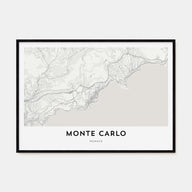 Monte Carlo Map Landscape Poster