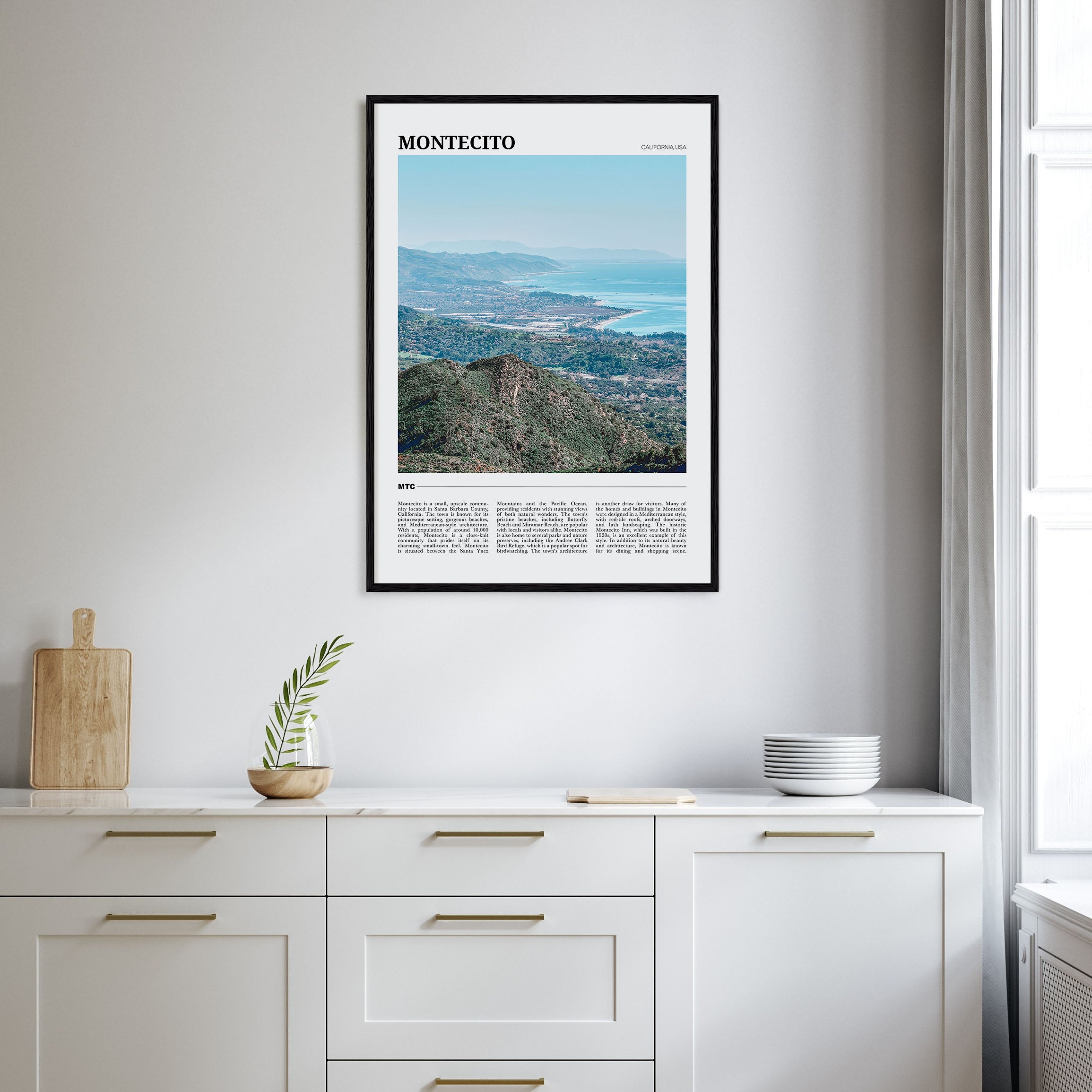 Montecito Travel Color Poster