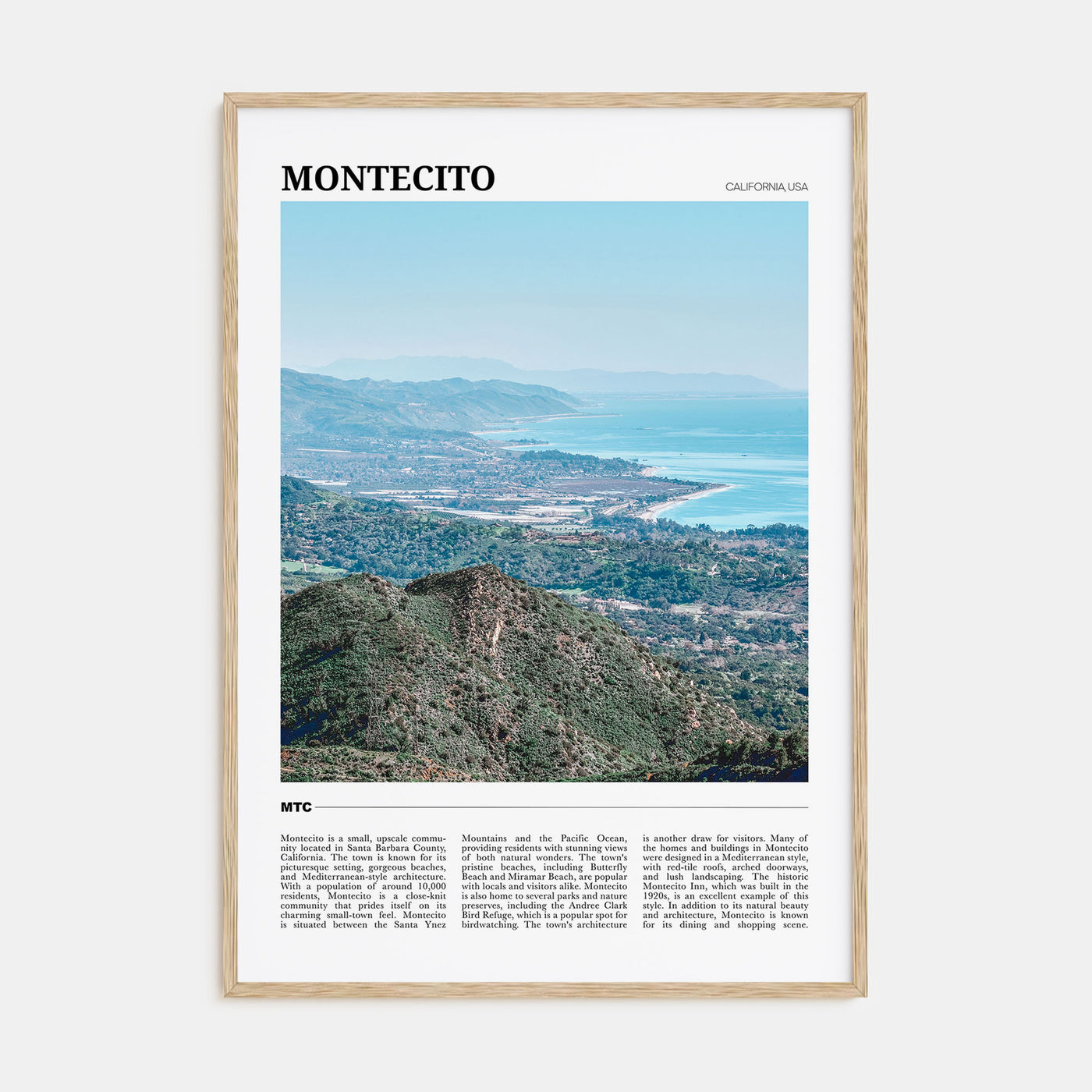 Montecito Travel Color Poster