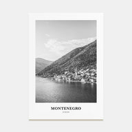 Montenegro Portrait B&W Poster