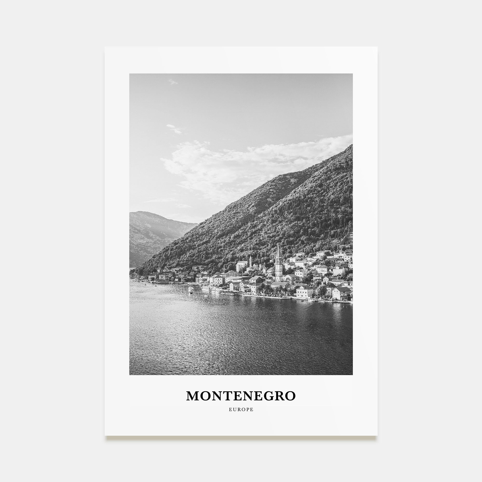 Montenegro Portrait B&W Poster