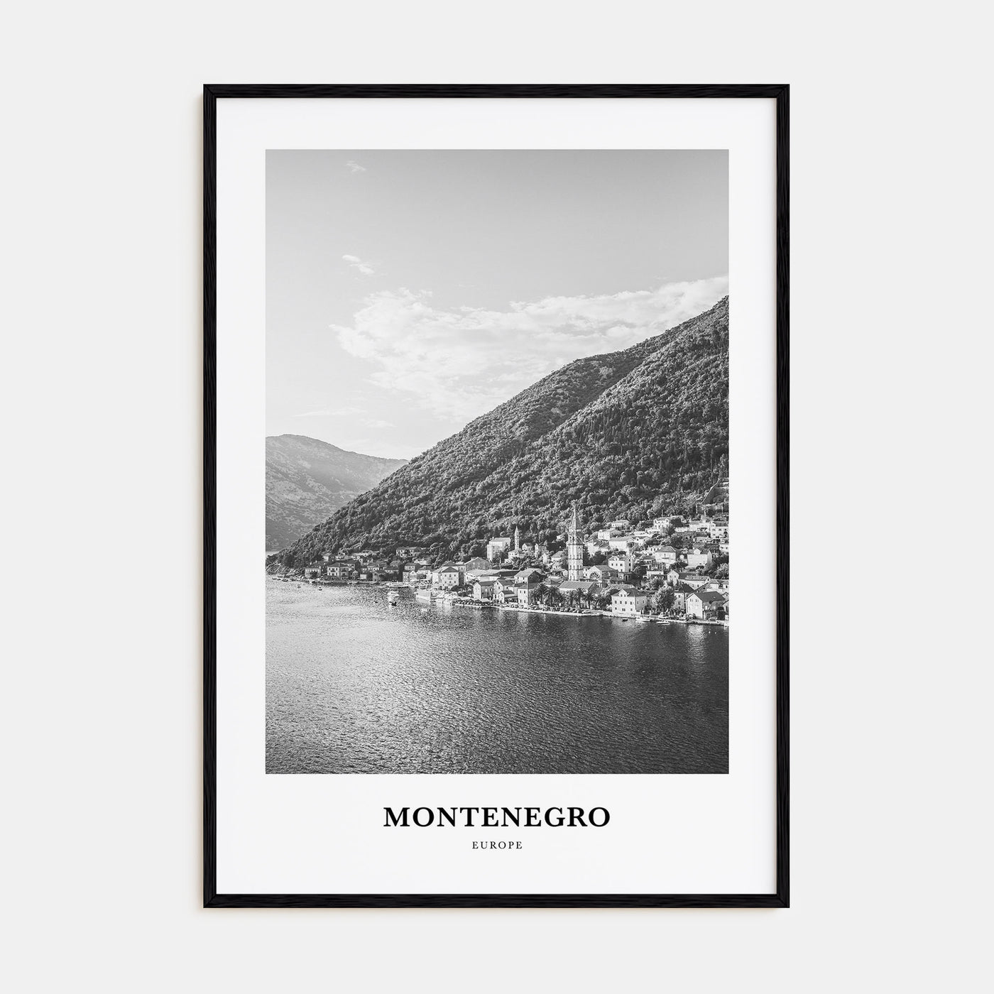 Montenegro Portrait B&W Poster