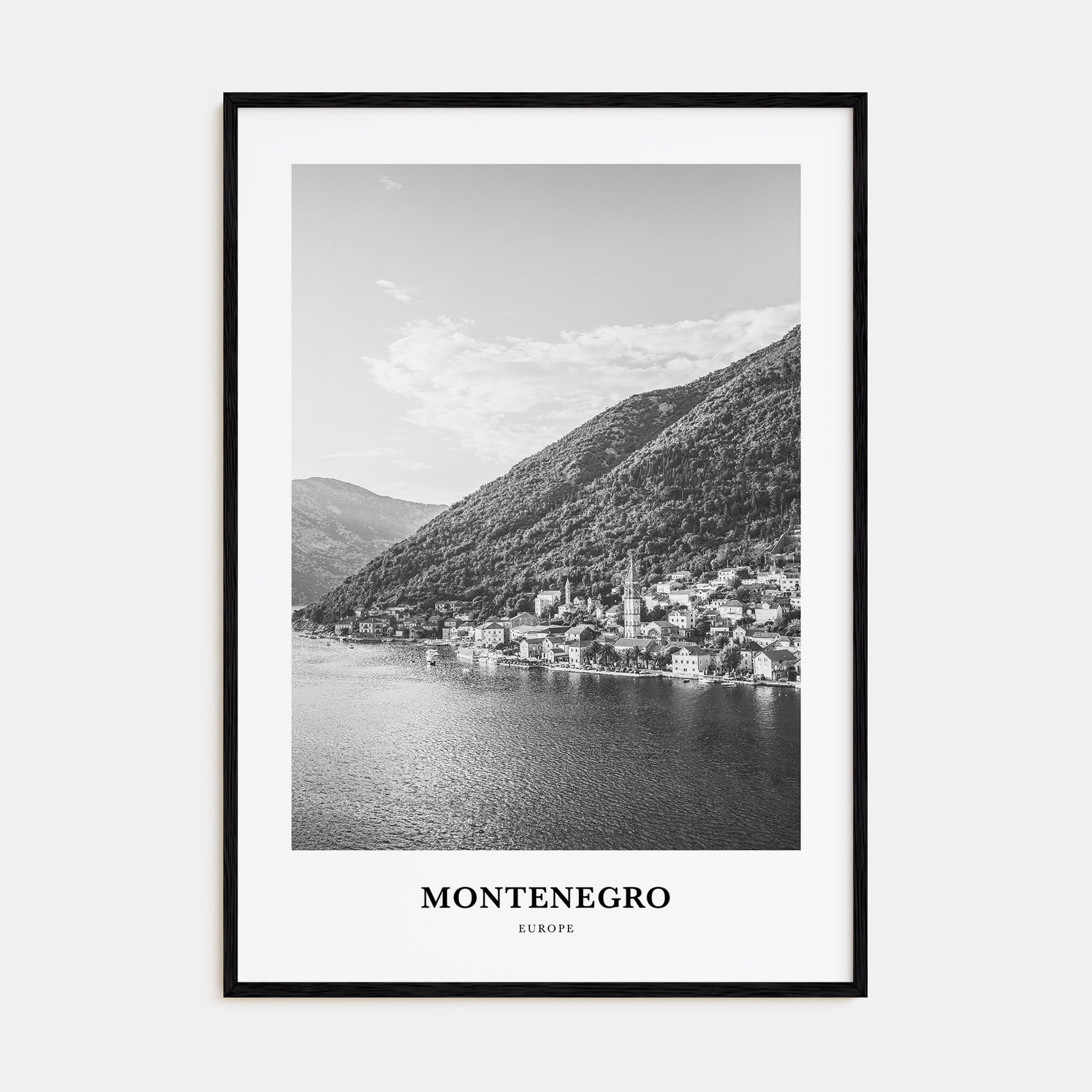 Montenegro Portrait B&W Poster