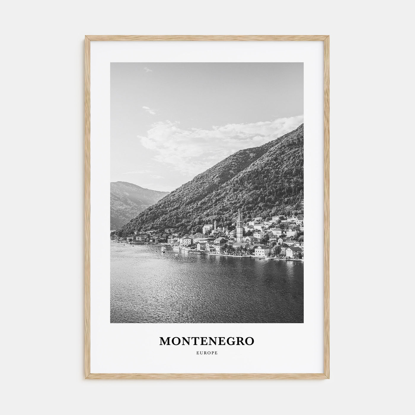 Montenegro Portrait B&W Poster