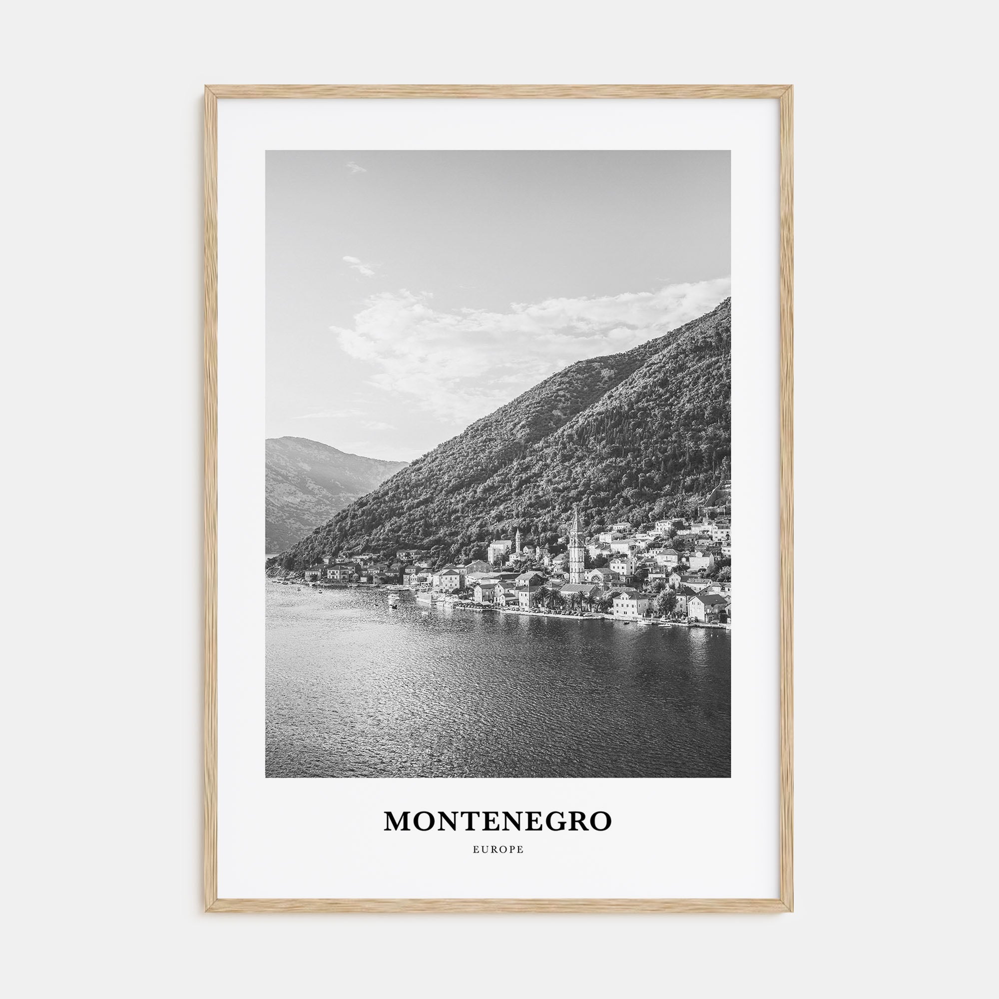 Montenegro Portrait B&W Poster