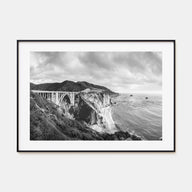 Monterey Landscape B&W Poster