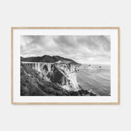 Monterey Landscape B&W Poster
