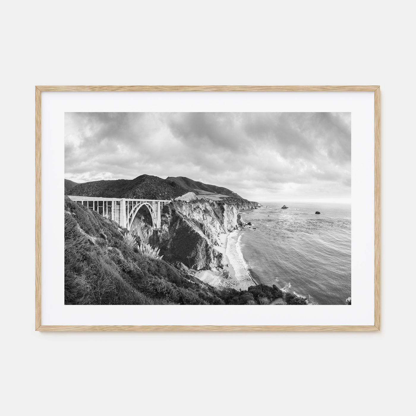 Monterey Landscape B&W Poster