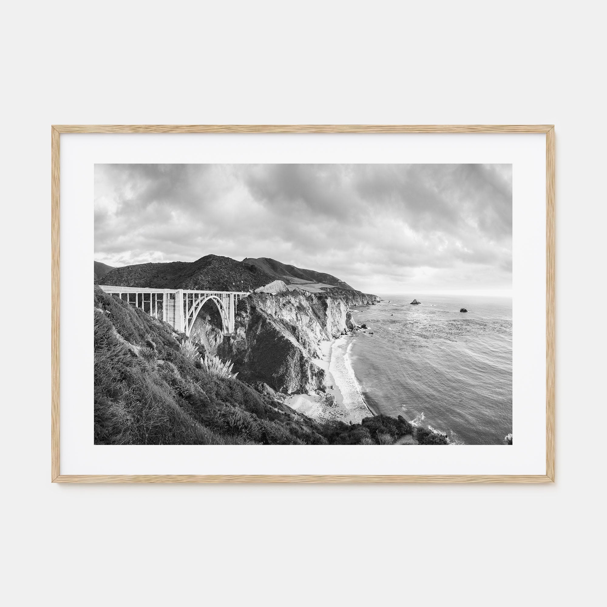 Monterey Landscape B&W Poster