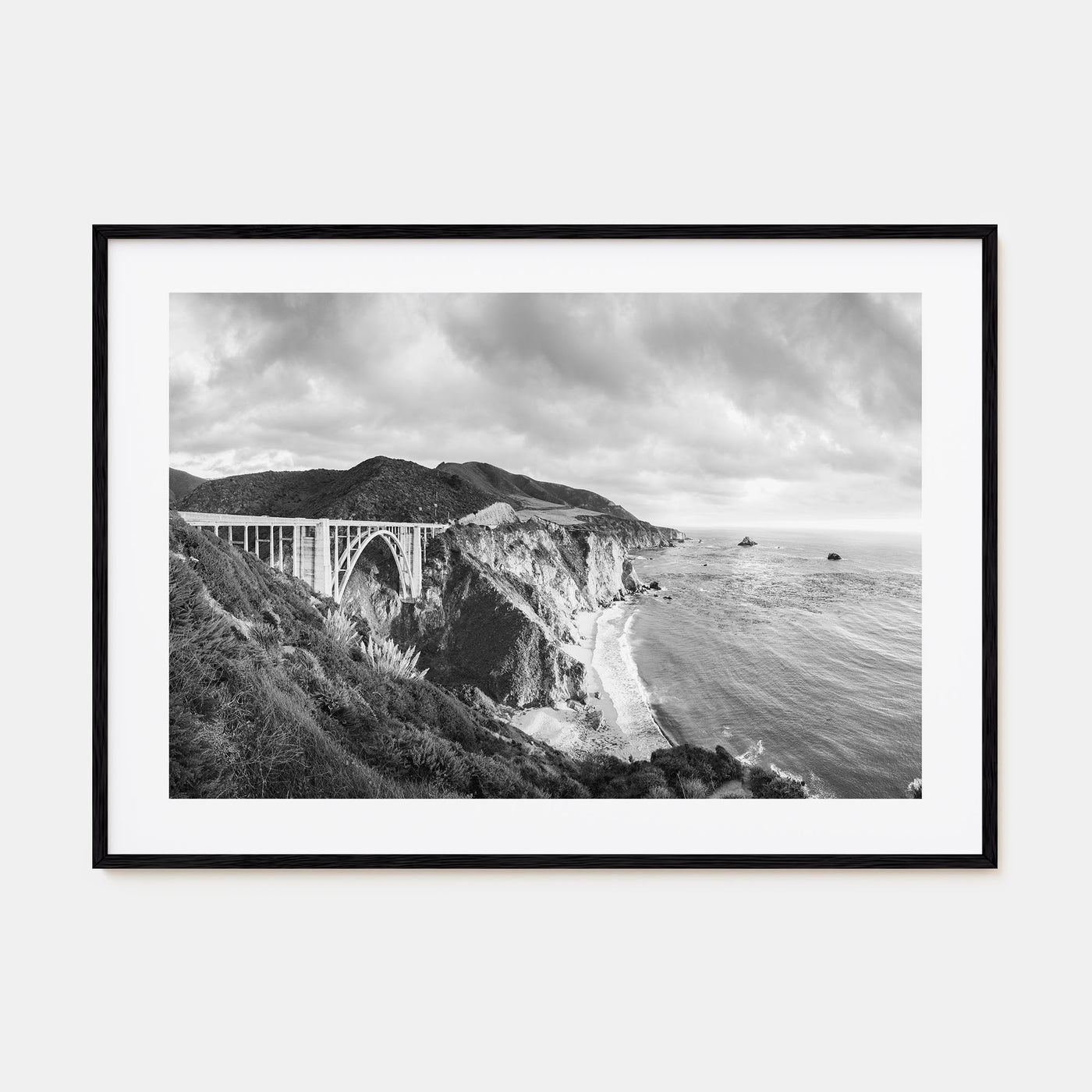 Monterey Landscape B&W Poster