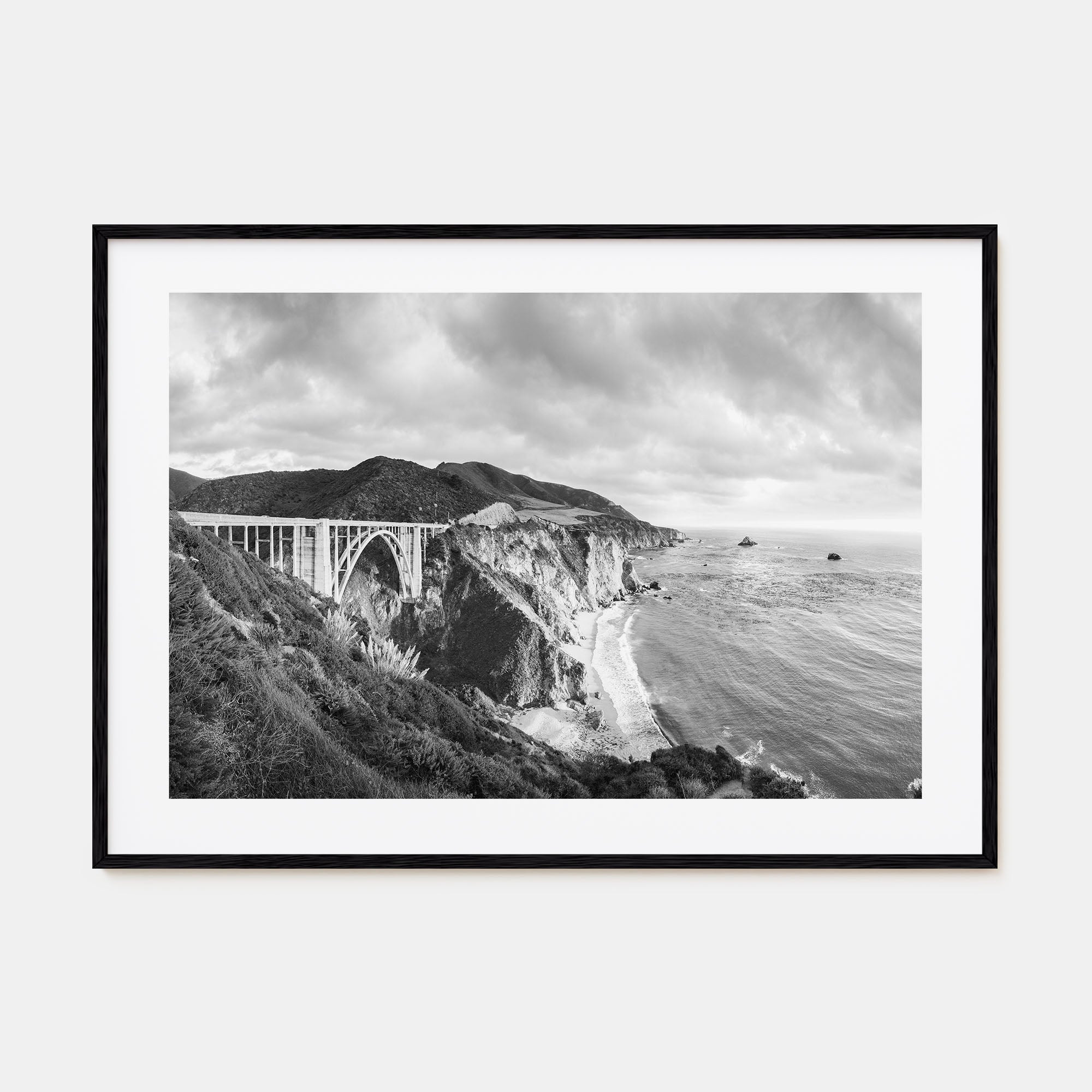 Monterey Landscape B&W Poster