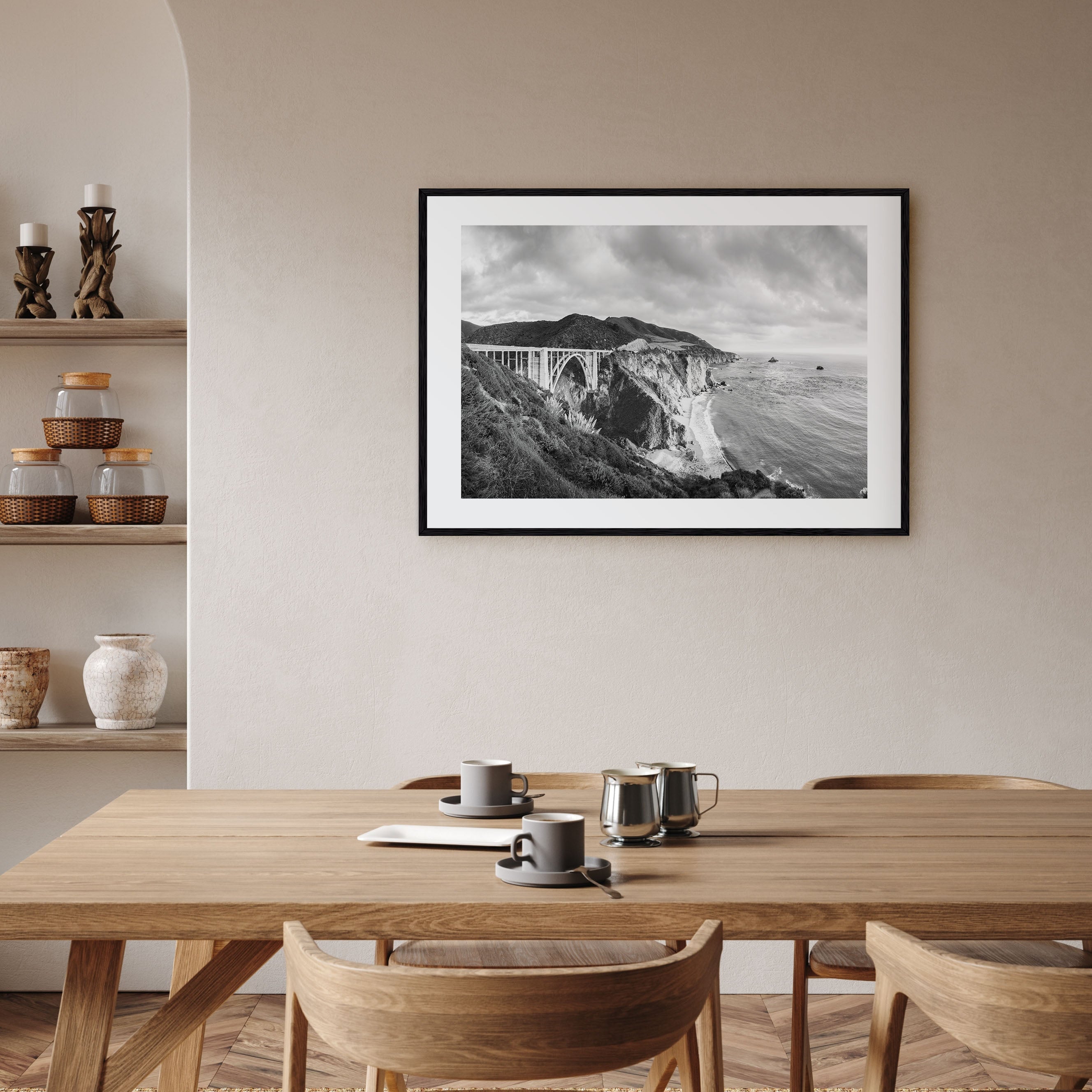 Monterey Landscape B&W Poster