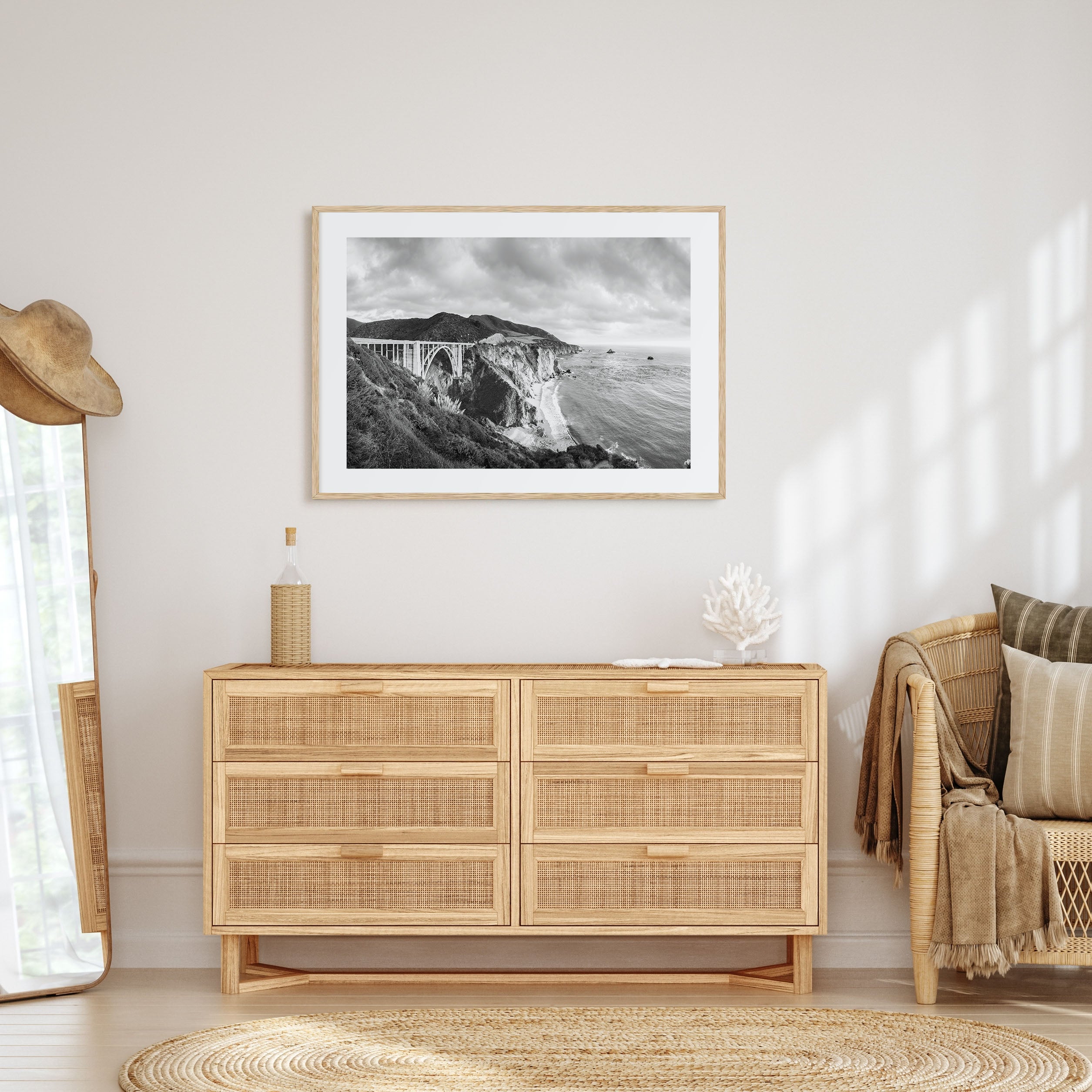 Monterey Landscape B&W Poster