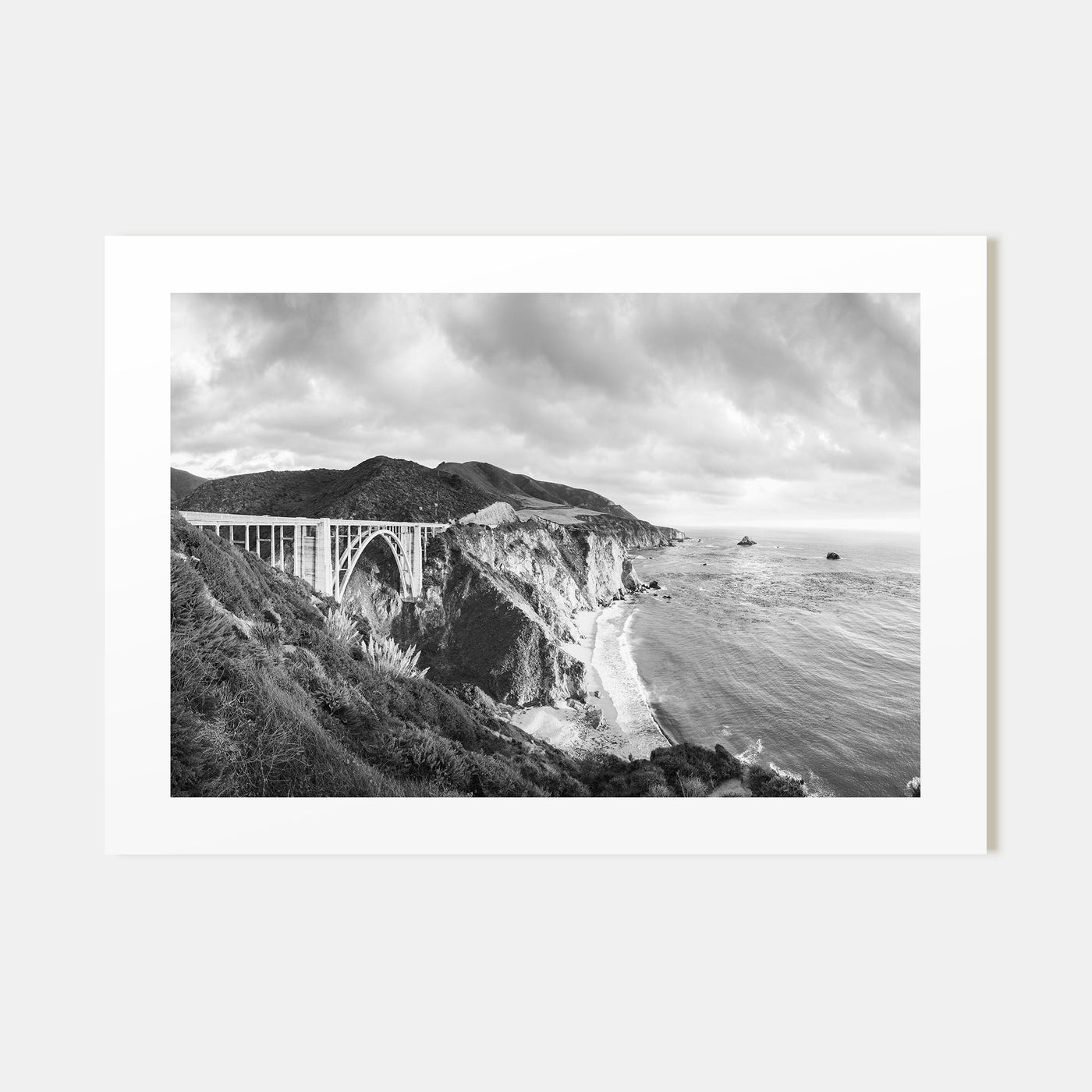 Monterey Landscape B&W Poster