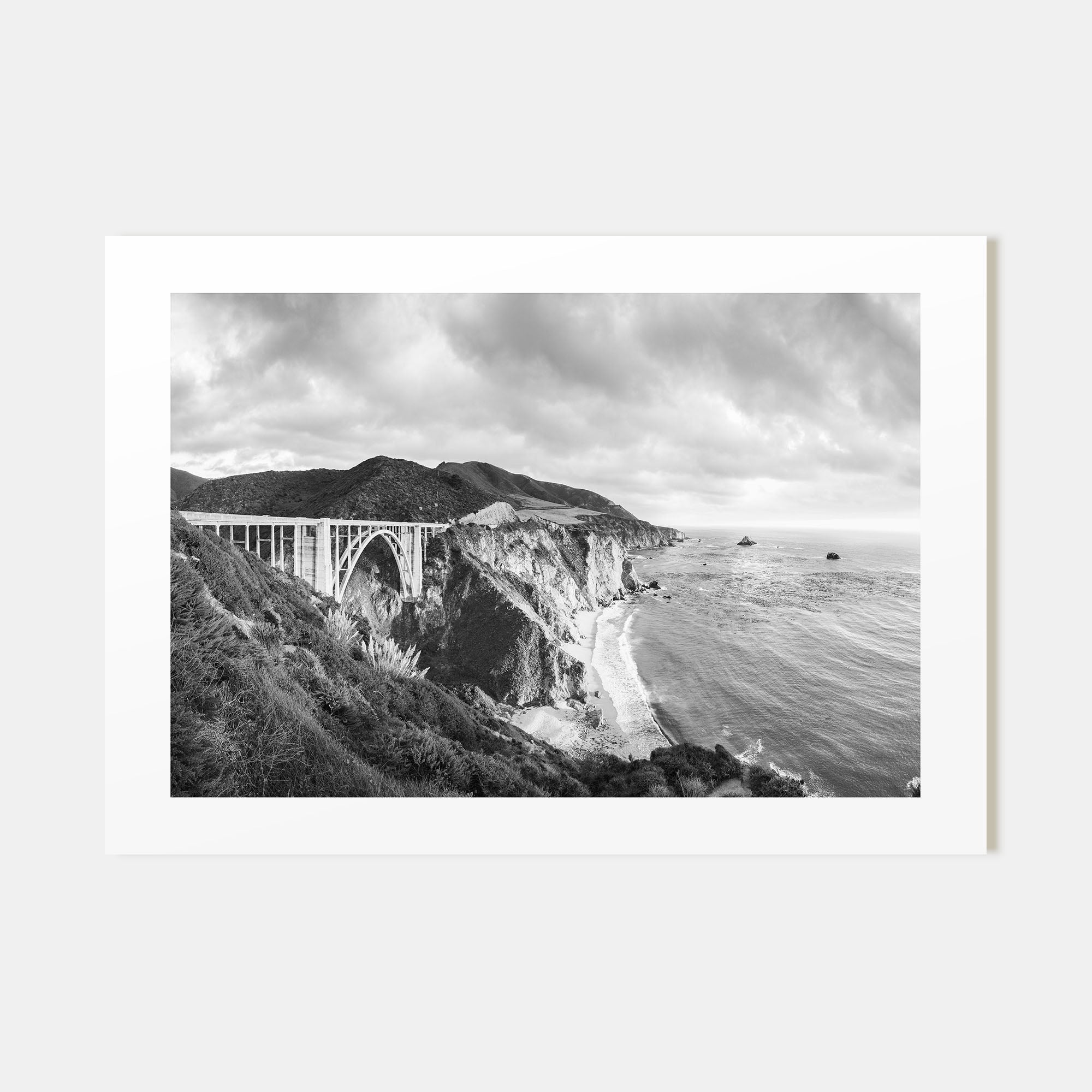 Monterey Landscape B&W Poster