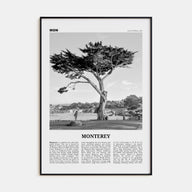 Monterey Travel B&W Poster