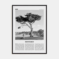 Monterey Travel B&W Poster