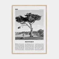 Monterey Travel B&W Poster