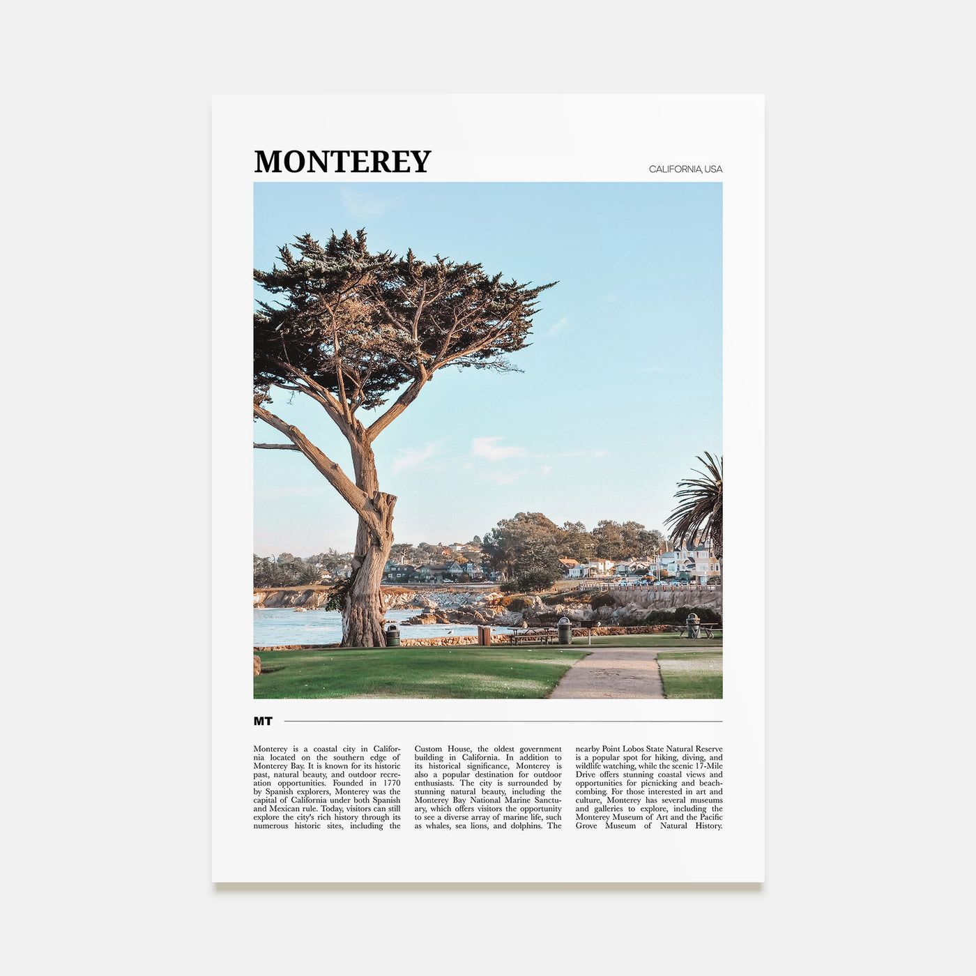 Monterey Travel Color Poster