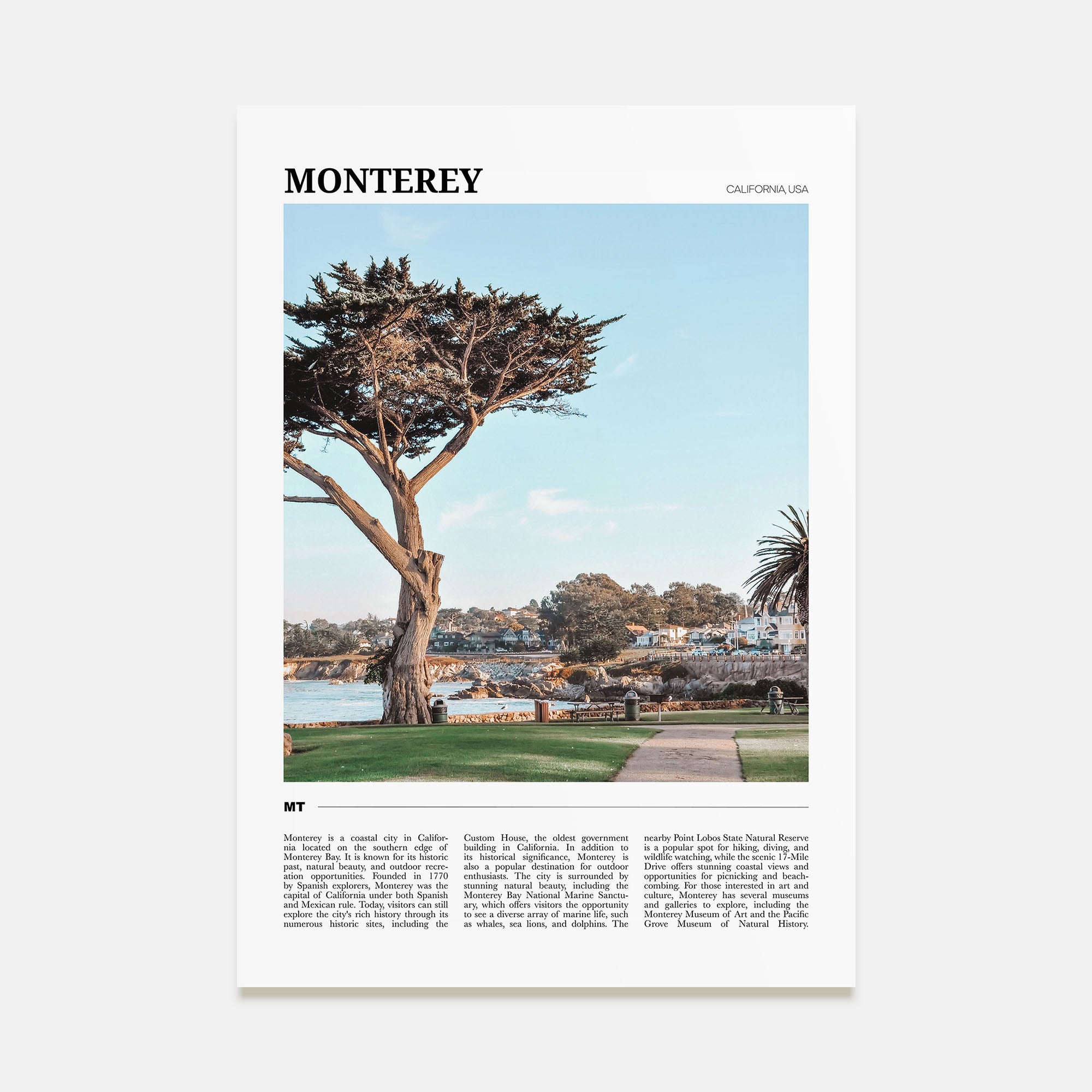 Monterey Travel Color Poster