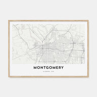 Montgomery Map Landscape Poster