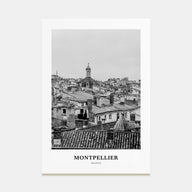 Montpellier Portrait B&W Poster