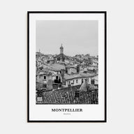Montpellier Portrait B&W Poster