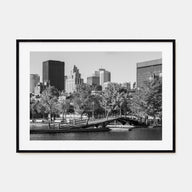 Montreal Landscape B&W Poster