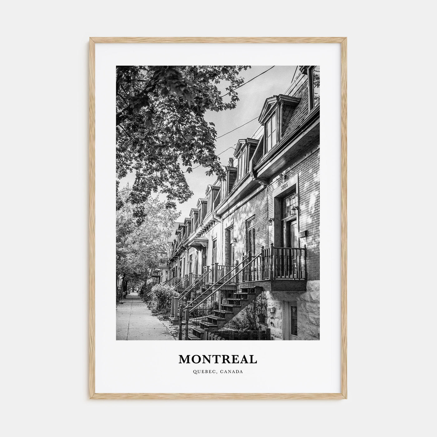 Montreal Portrait B&W No 3 Poster