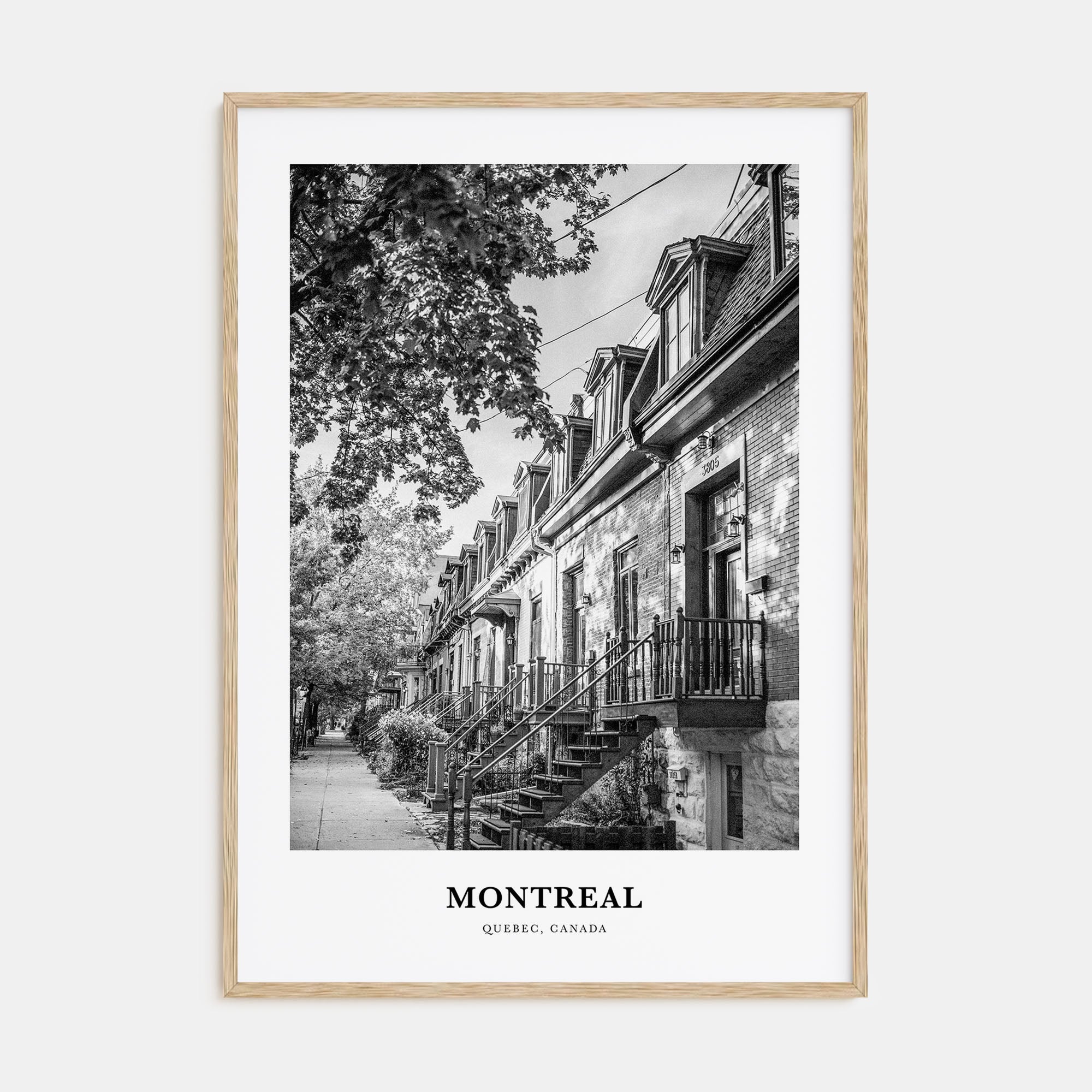 Montreal Portrait B&W No 3 Poster