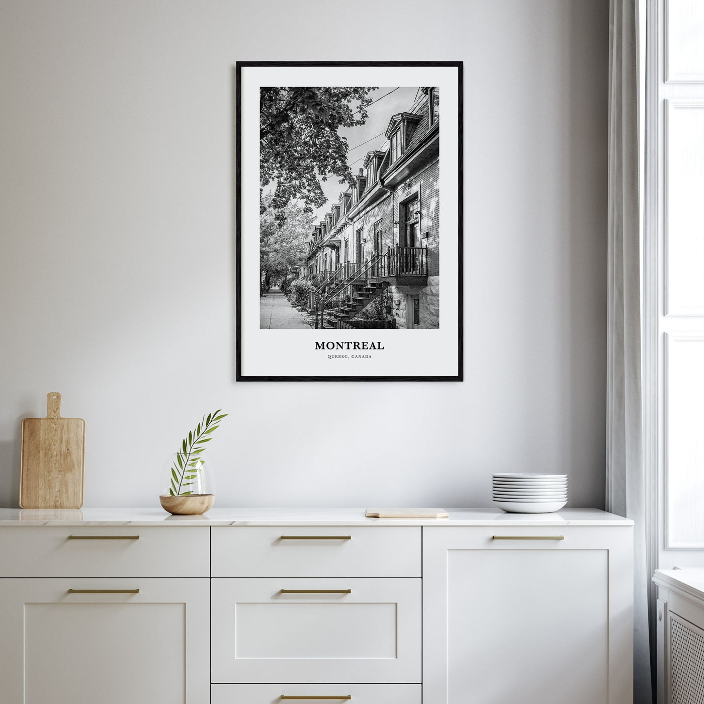 Montreal Portrait B&W No 3 Poster