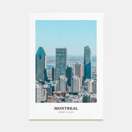 Montreal Portrait Color No 2 Poster