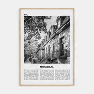 Montreal Travel B&W No 1 Poster