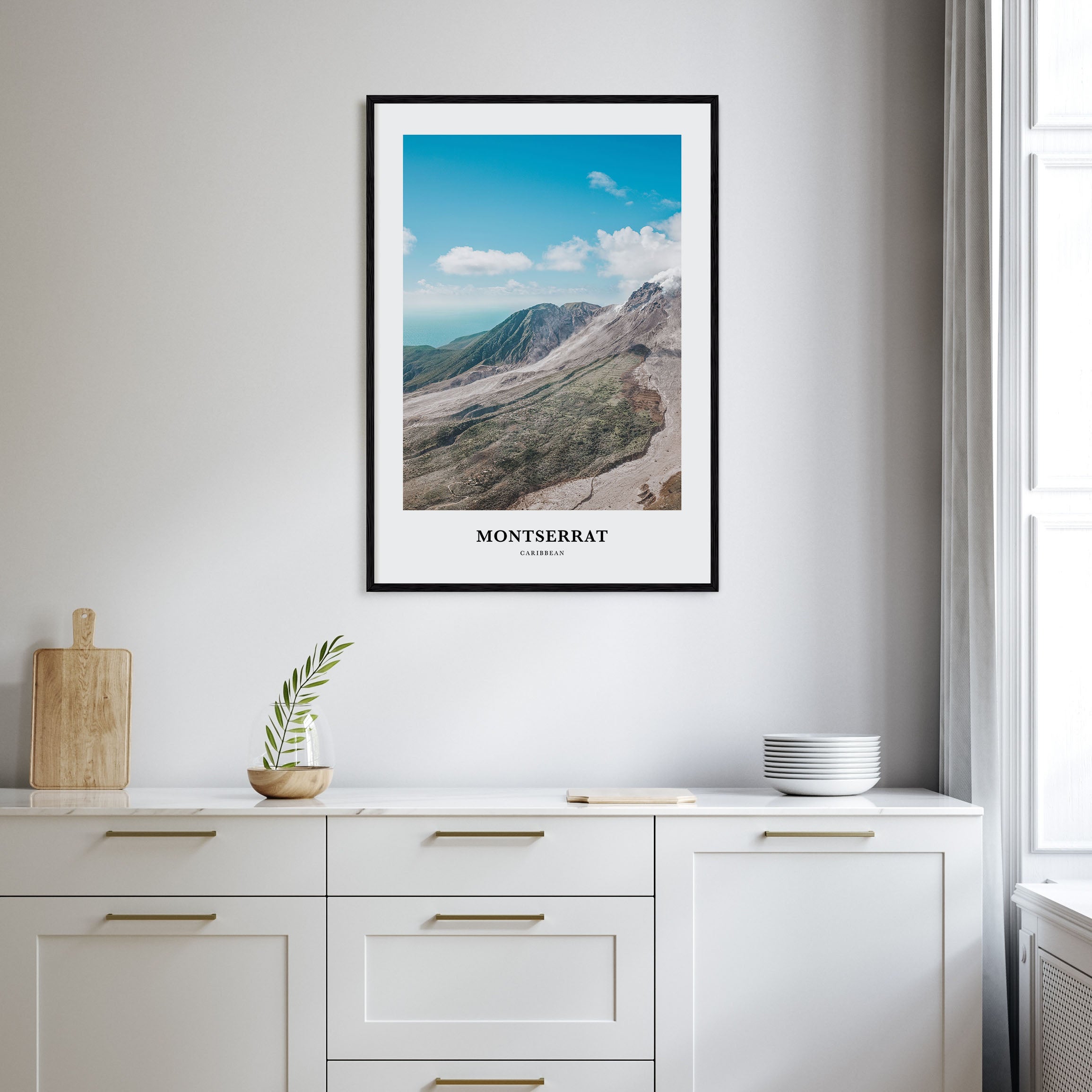 Montserrat, Caribbean Portrait Color Poster