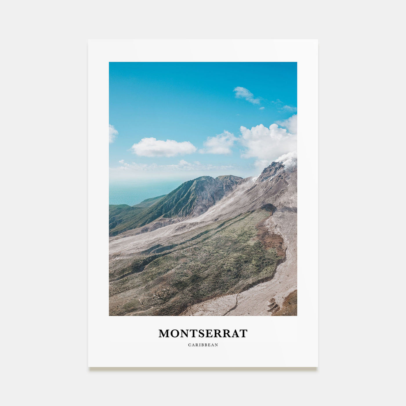 Montserrat, Caribbean Portrait Color Poster