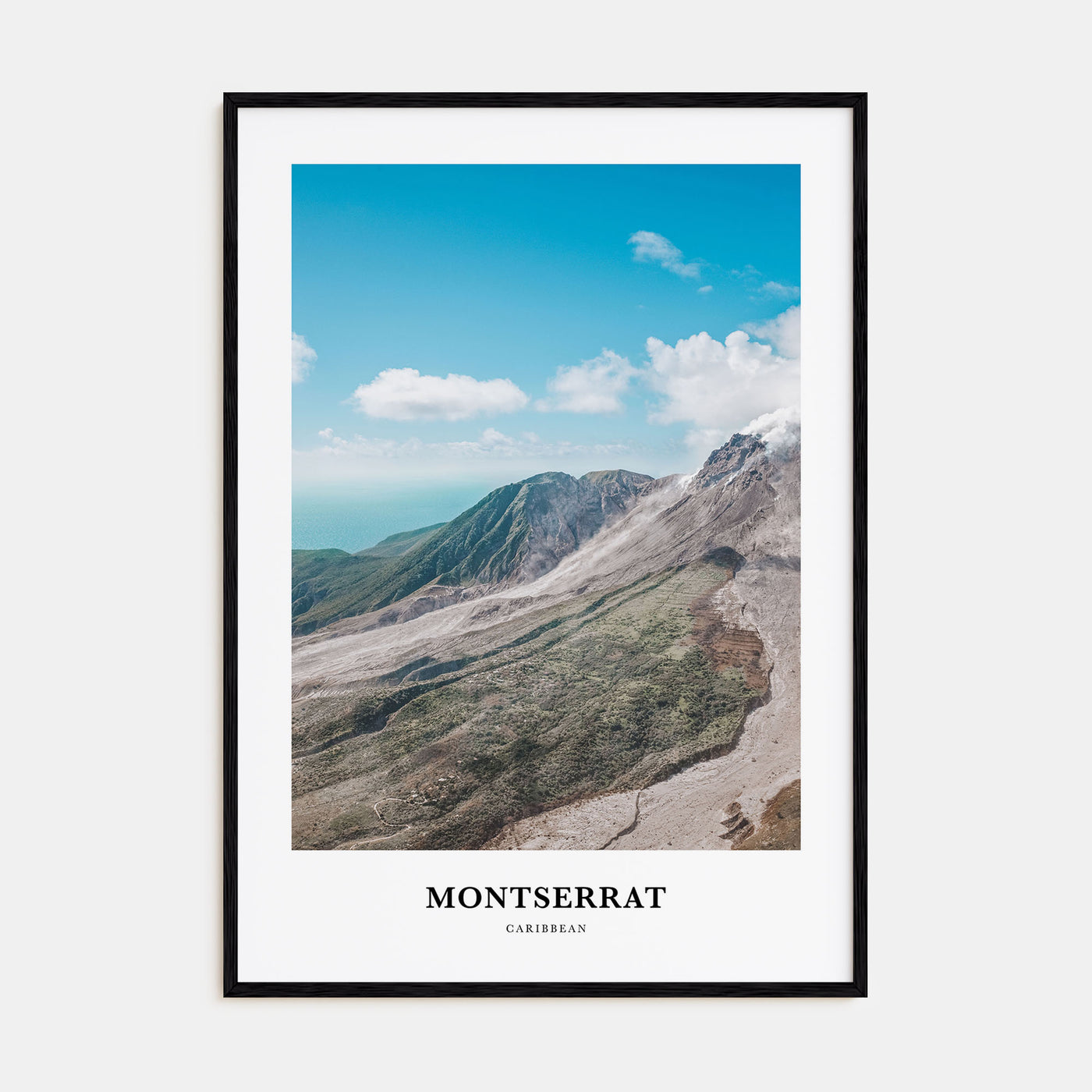 Montserrat, Caribbean Portrait Color Poster