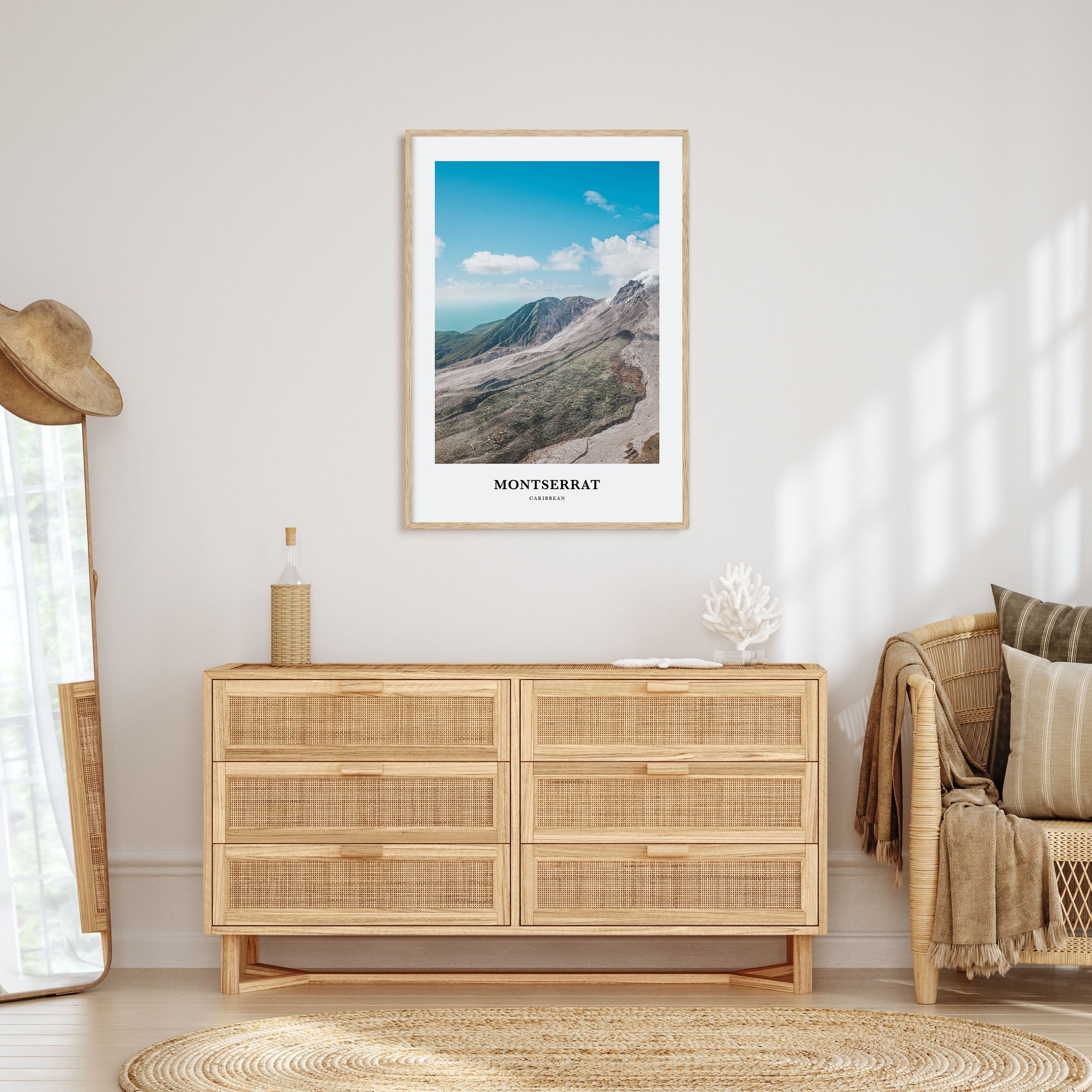 Montserrat, Caribbean Portrait Color Poster