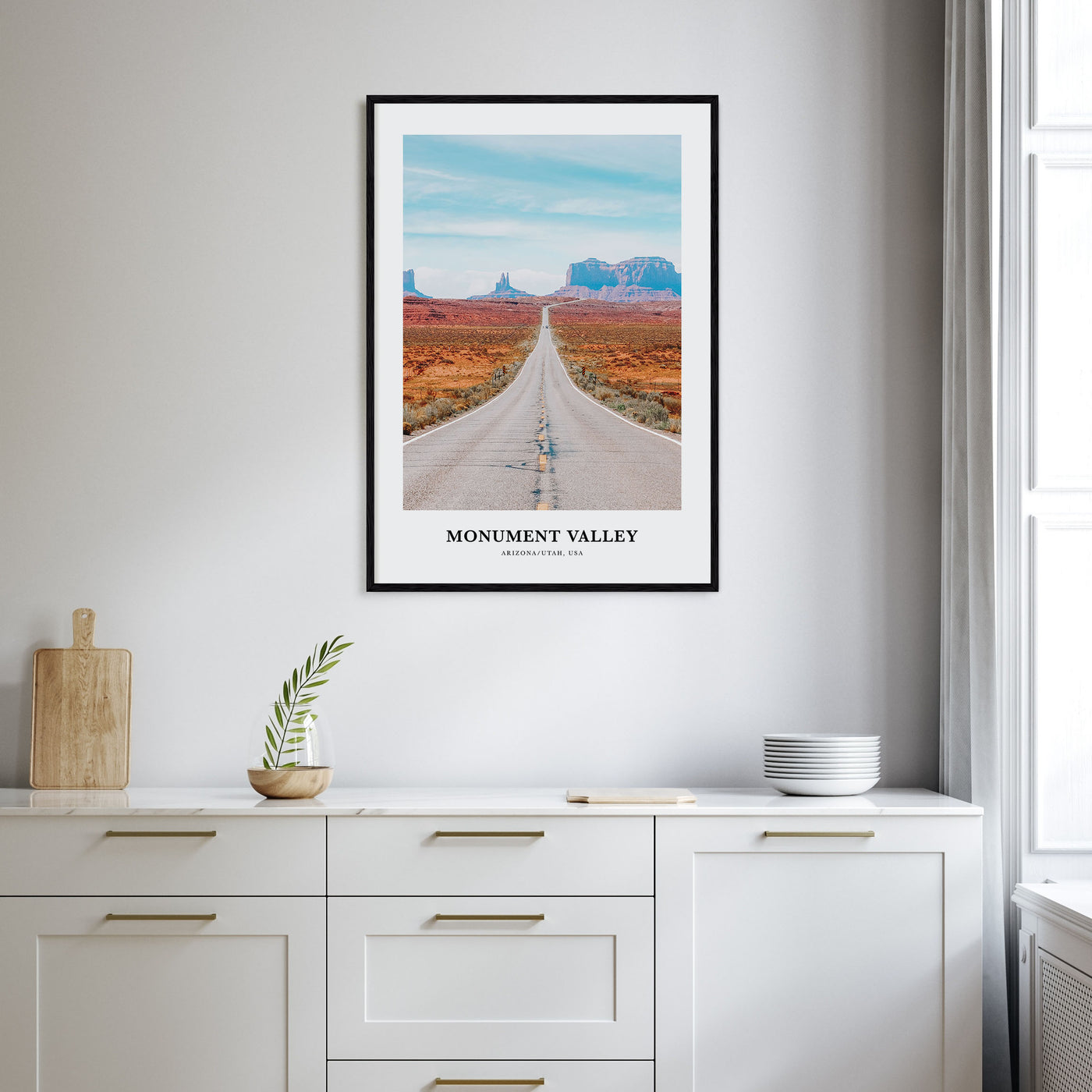 Monument Valley Portrait Color Poster
