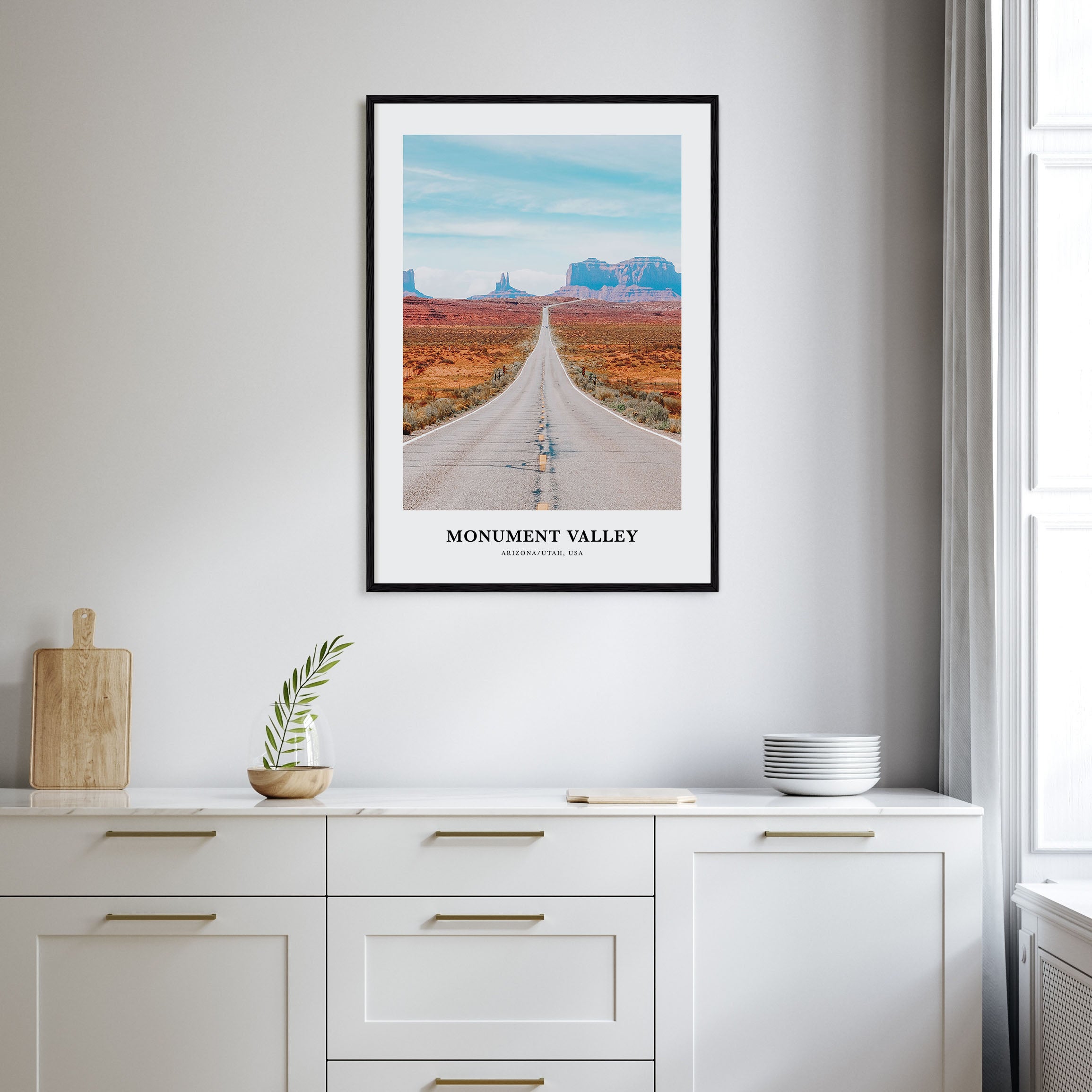 Monument Valley Portrait Color Poster