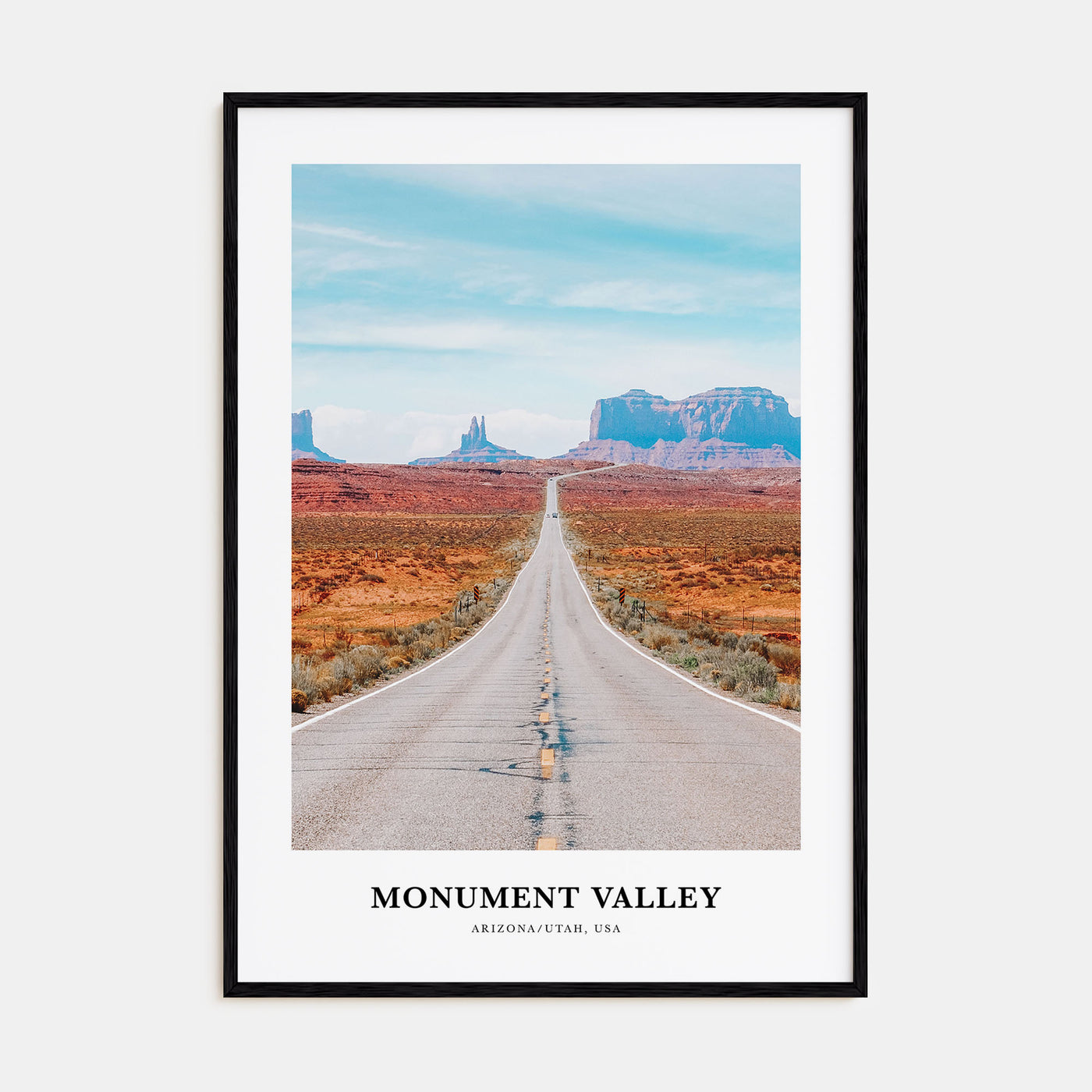 Monument Valley Portrait Color Poster