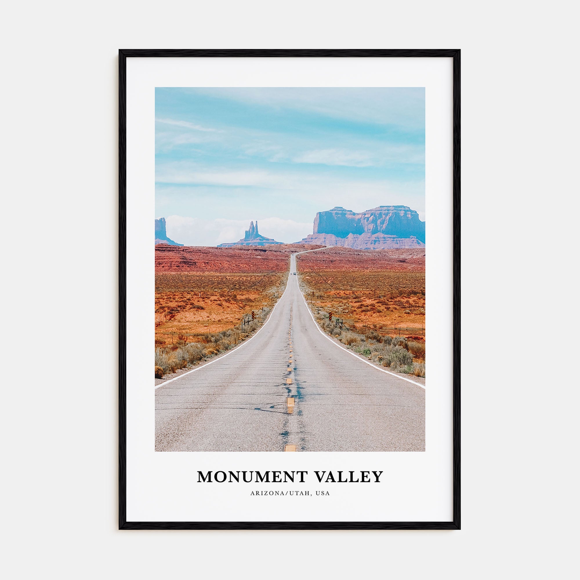 Monument Valley Portrait Color Poster
