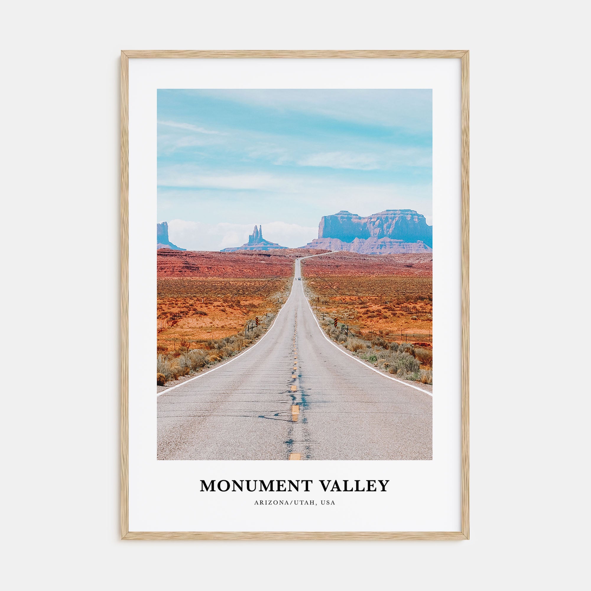 Monument Valley Portrait Color Poster