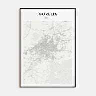 Morelia Map Portrait Poster