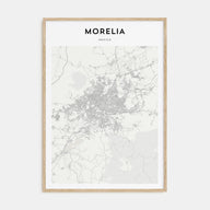 Morelia Map Portrait Poster