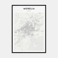 Morelia Map Portrait Poster