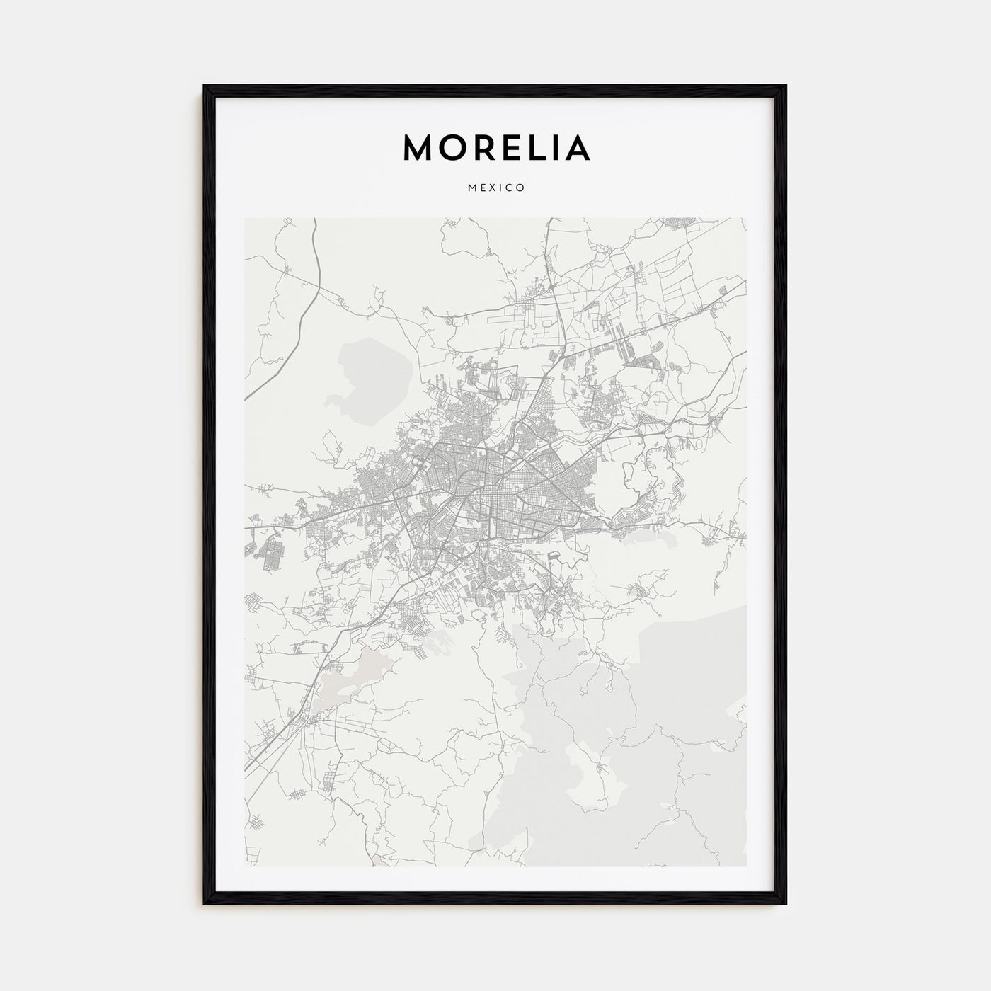 Morelia Map Portrait Poster