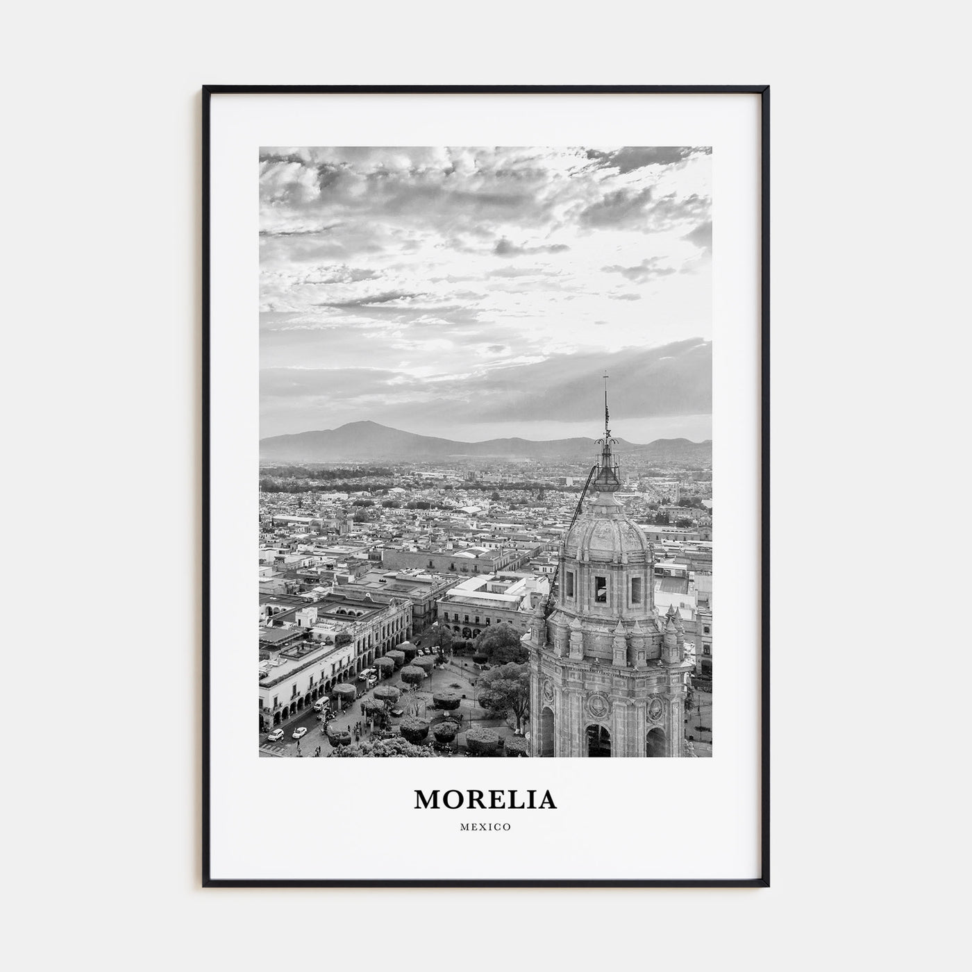 Morelia Portrait B&W Poster