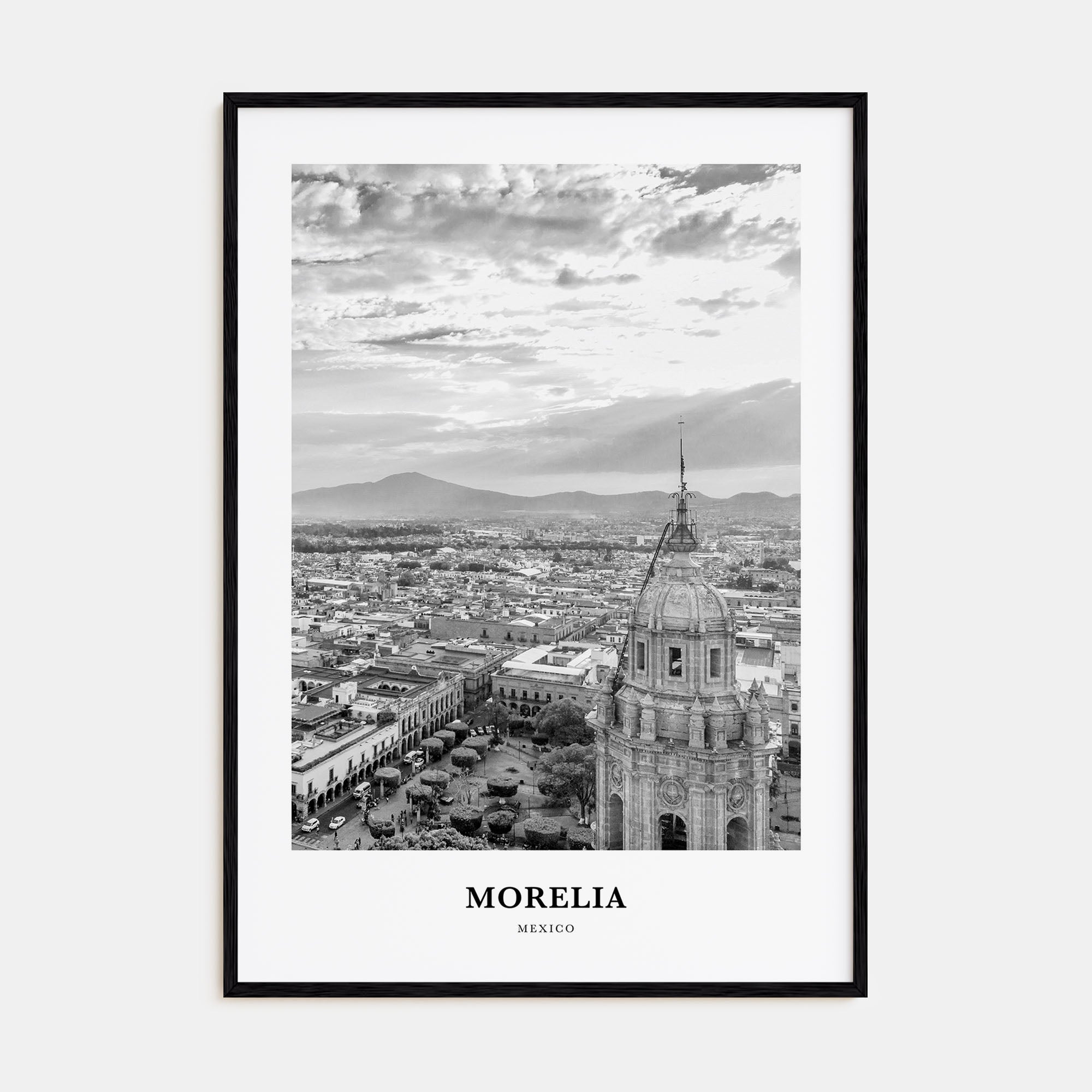 Morelia Portrait B&W Poster